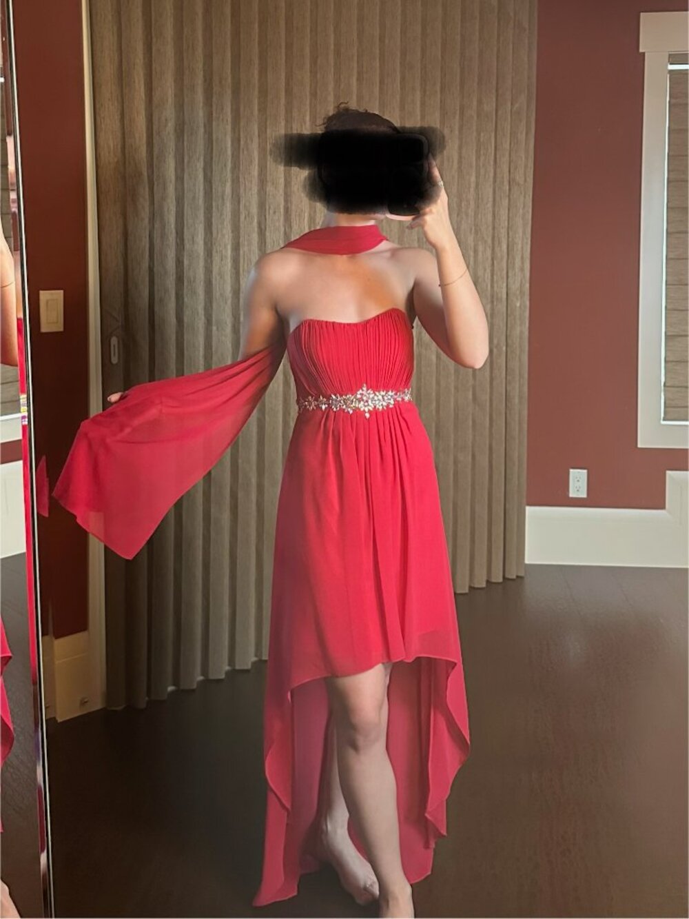 Red Midi w/ Scarf and Straps Fiesta (US/CAN XS)